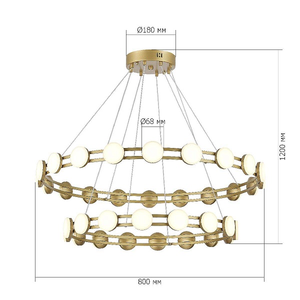 Люстра подвесная ST LUCE MONRO SL6610.203.36
