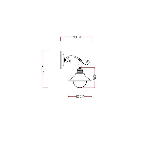 Бра ARTE LAMP Grazioso A4577AP-1WG