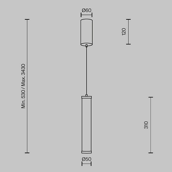 Подвес MAYTONI YORA MOD464PL-L8BSK