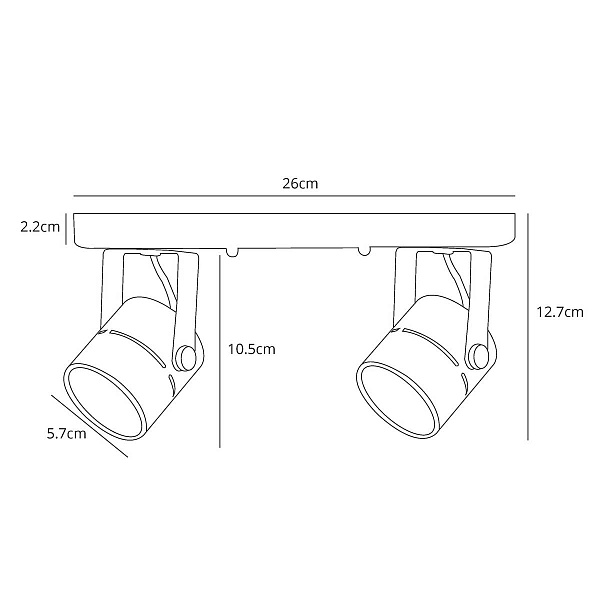 Спот ARTE LAMP MIZAR A1311PL-2BK