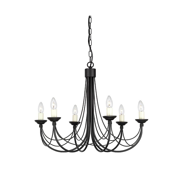Люстра подвесная ELSTEAD CARISBROOKE CB6-BLACK