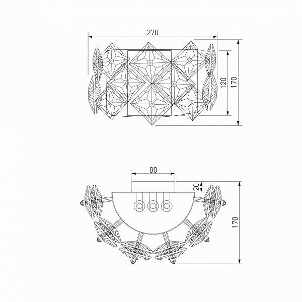 Бра BOGATES RUBIS a067826