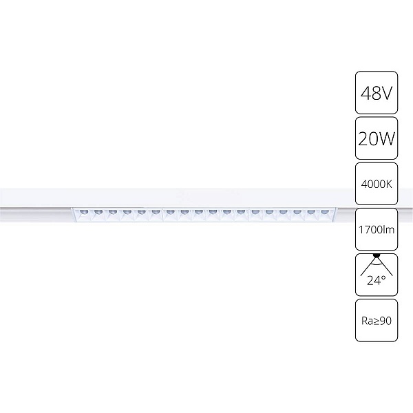 Трековый светильник ARTE LAMP LINEA A4635PL-1WH