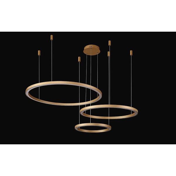 Подвес CRYSTAL LUX FORTUNA FORTUNA SP158W LED D400+600+800 GOLD