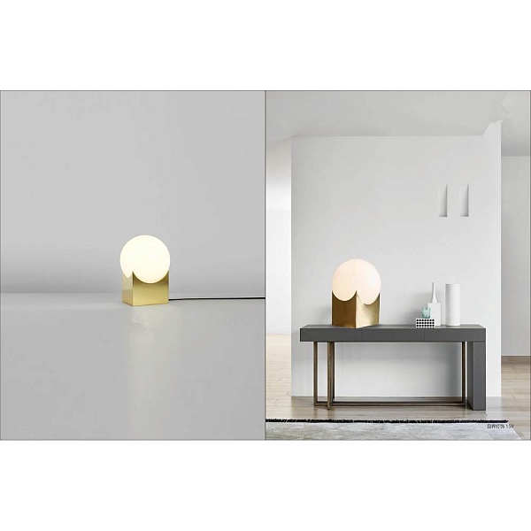 Настольная лампа ILAMP GOLDEN 10213T/1-D200 MGL-WH