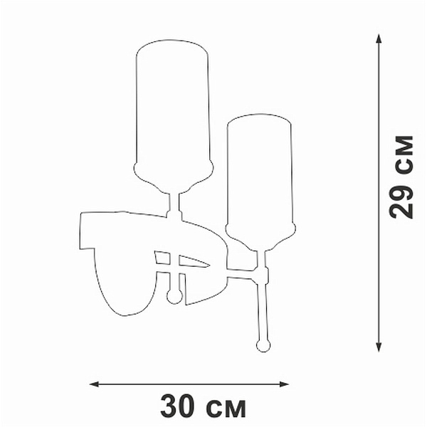 Бра VITALUCE  V1813-7/2A