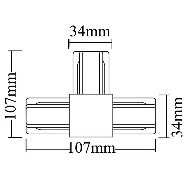 T-коннектор CRYSTAL LUX CLT 0.211 08 WH