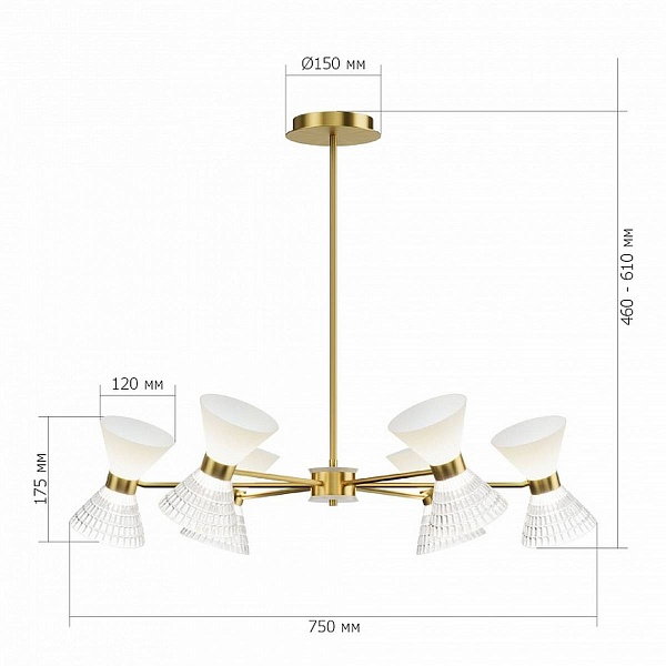 Люстра подвесная ST LUCE SPIRIT SL2004.303.12