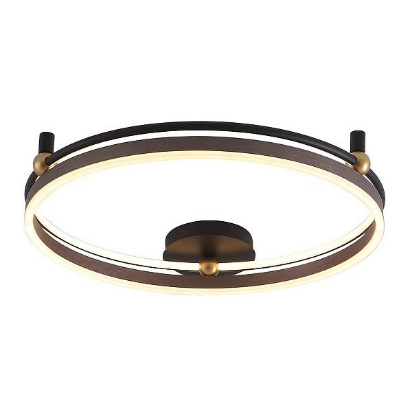 Светильник потолочный CRYSTAL LUX FERNANDO PL72W LED COFFEE/BLACK