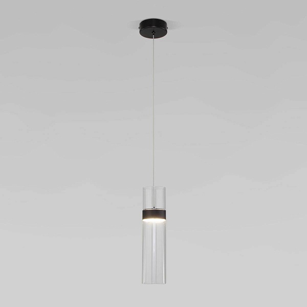 Подвес EUROSVET LUMEN 50244/1 LED черный/прозрачный