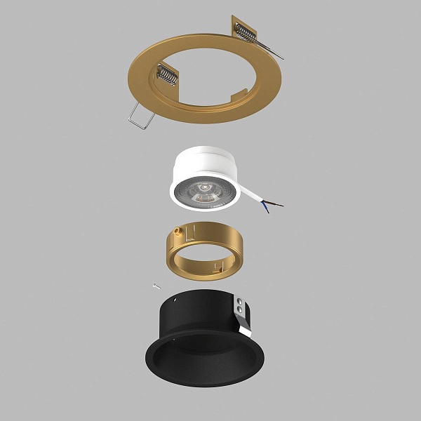 Светильник встраиваемый LIGHTSTAR DOMINO D61307GMOD