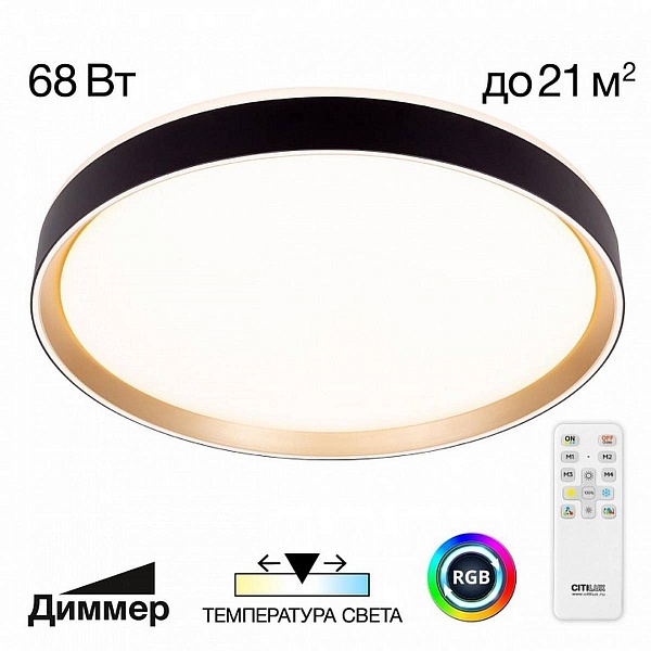 Светильник потолочный CITILUX BOSS CL751451G