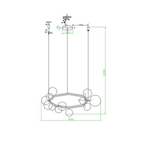 Люстра подвесная KINK LIGHT ИОНА 09408-15,19