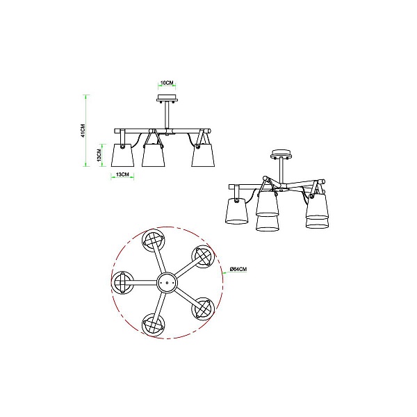 Люстра потолочная ARTE LAMP THOMAS A7032PL-5WH