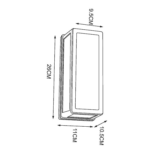 Светильник уличный настенный ARTE LAMP ALPHARD A8526AL-1BK