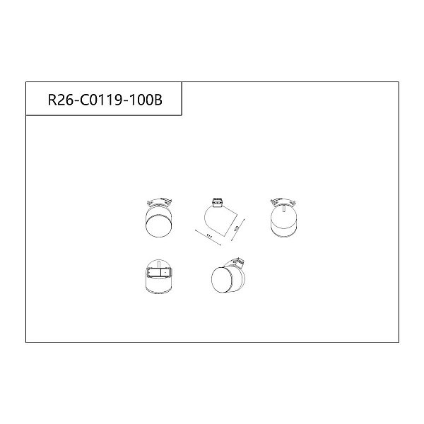 Трековый светильник DIVINARE DECORATO 2488/34 SP-10