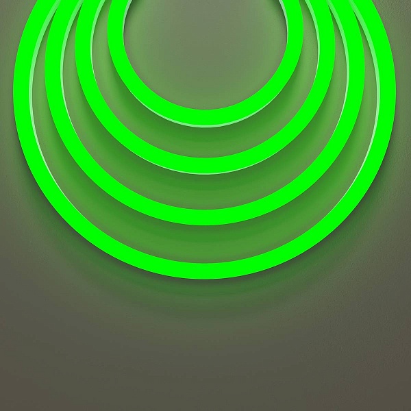 Лента LED ГИБКИЙ НЕОН 8 W/m 24V IP65 2835/120 GREEN 25mm (50м) 201234 MAYTONI