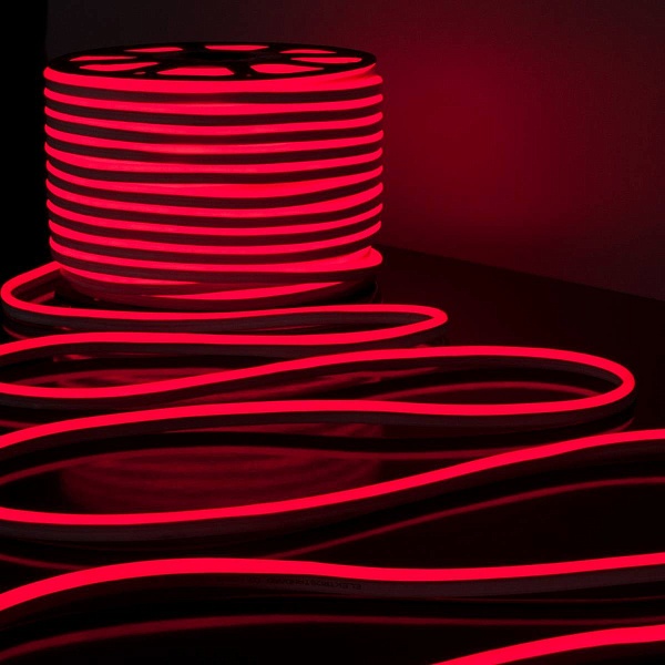 Лента LED ГИБКИЙ НЕОН 9,6 W/m 220V IP67 2835/240 RED 8mm (50м) a040595 ELEKTROSTANDARD