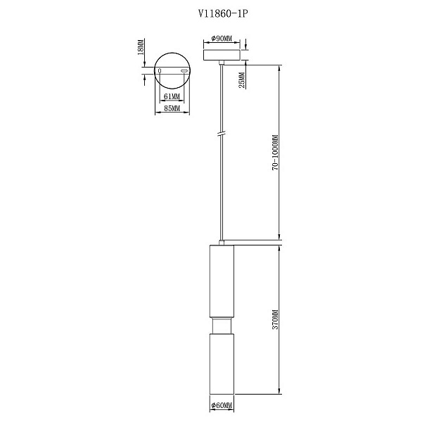 Подвес MODERLI TELMA V11860-1P