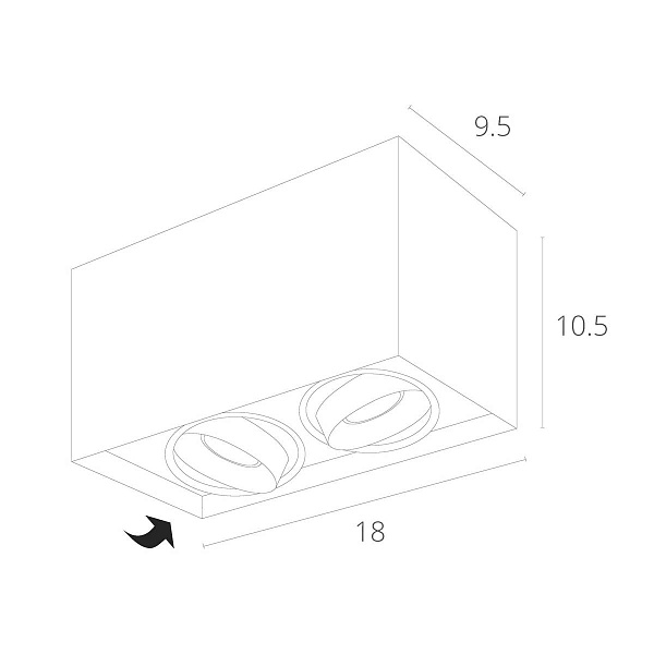 Спот ARTE LAMP PICTOR A5654PL-2WH