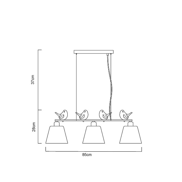 Люстра подвесная ARTE LAMP Passero A4289SP-3WH