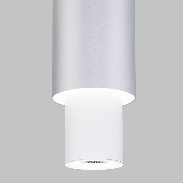 Подвес EUROSVET BENTO 50204/1 LED белый/матовое серебро