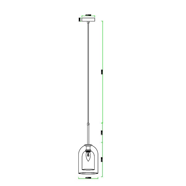 Подвес ARTE LAMP PAIO A7015SP-1BK