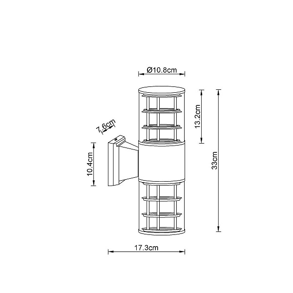 Светильник уличный настенный ARTE LAMP TOKYO A5315AL-2BK
