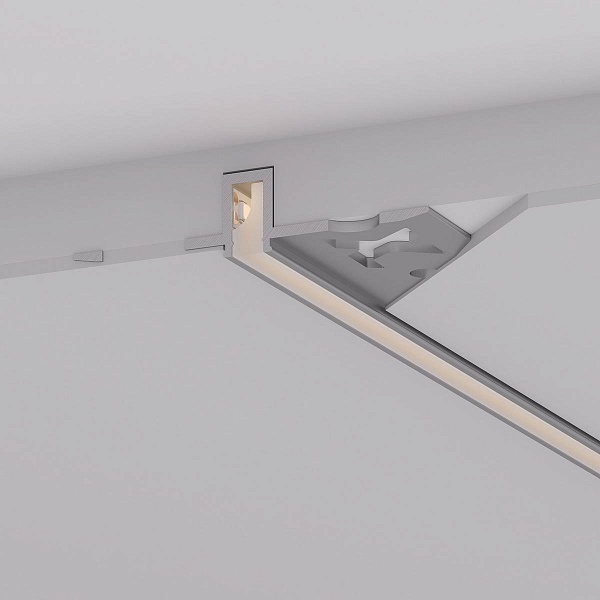 Профиль для ленты LED врезной FANTOM 9,5x46,5мм без рассеивателя (2м) 52377 ARLIGHT