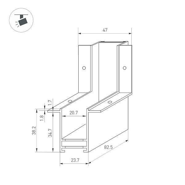 L-коннектор ARLIGHT MAG-25 34230