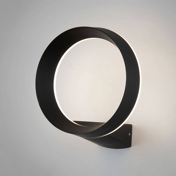Светильник уличный настенный ELEKTROSTANDARD RING 1710 TECHNO LED черный a054933