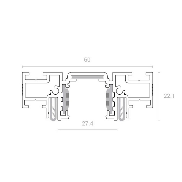 Шинопровод магнитный NOVOTECH FLUM 135180