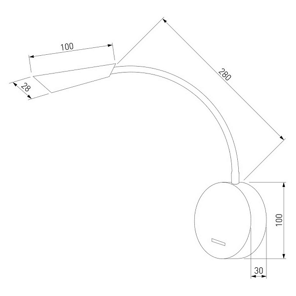 Бра ELEKTROSTANDARD STEM 40120/LED белый 3000К a063703