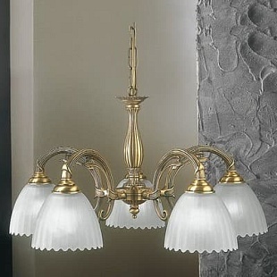 Люстра подвесная RECCAGNI ANGELO Bronze 3520 L 3520/5