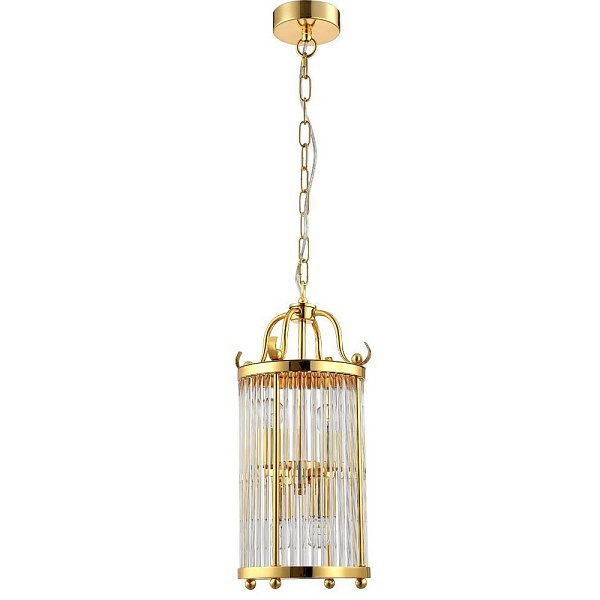 Люстра подвесная CRYSTAL LUX TADEO Tadeo SP4 D200 Gold/Transparente