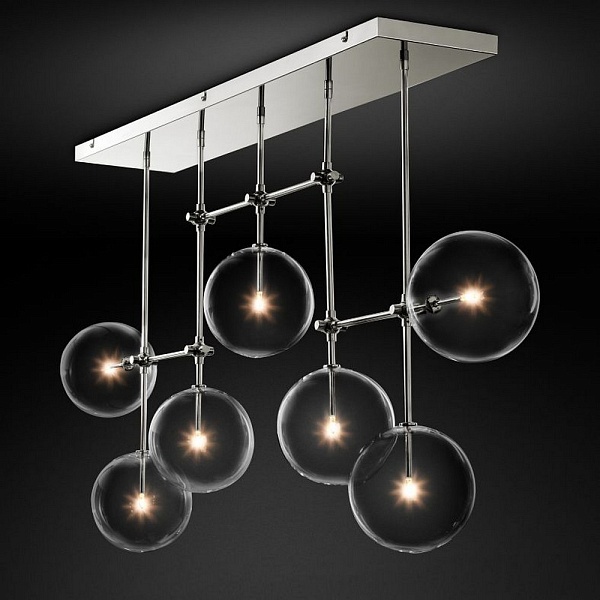 Люстра потолочная DELIGHT COLLECTION GLOBE MOBILE KG0835P-7A chrome