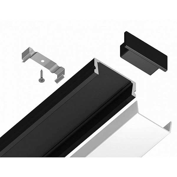 Профиль для ленты LED накладной AMBRELLA LIGHT GP GP1700BK