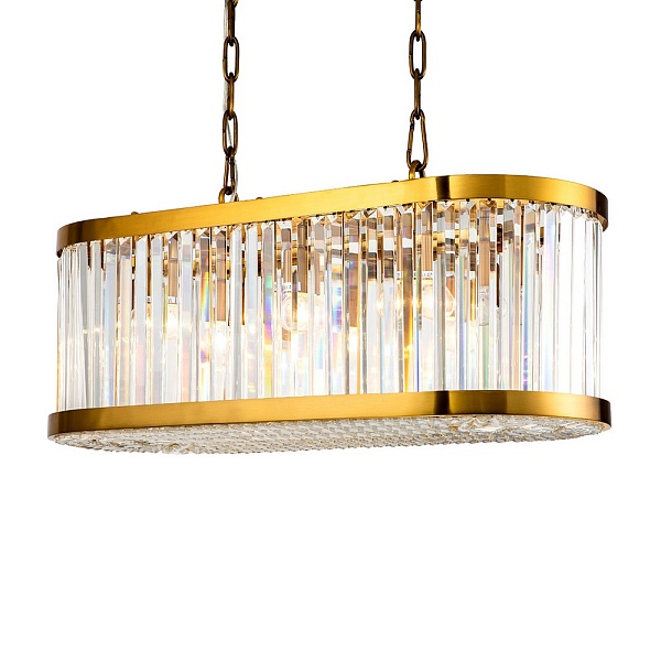 Люстра подвесная DELIGHT COLLECTION WELLES KR0388P-8L/A brass