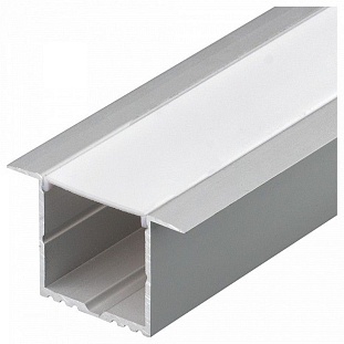 Профиль для ленты LED врезной ARH-POWER-F-W35-2000 ANOD 56x35мм без рассеивателя (2м) 016139 ARLIGHT