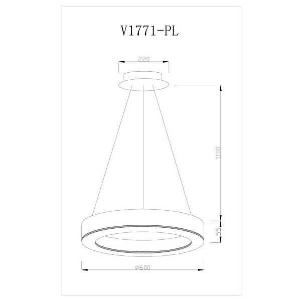 Подвес MODERLI VISO V1771-PL
