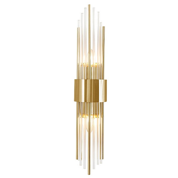 Бра CRYSTAL LUX ATENTO AP2 BRASS/TRANSPARENTE