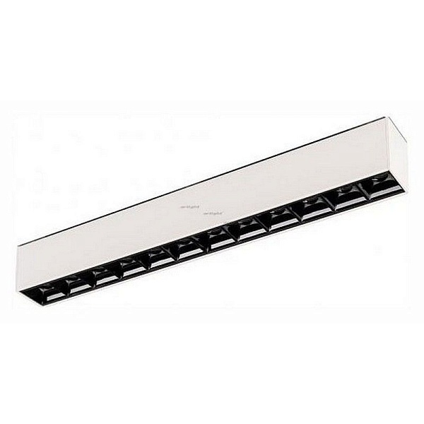 Трековый светильник магнитный ARLIGHT MAG-LASER-45-L320-12W WARM3000 (WH, 15 DEG, 24V) 026939