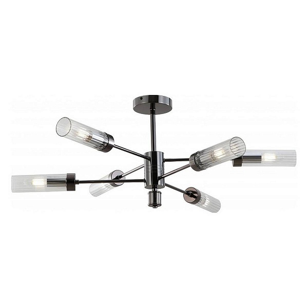 Люстра потолочная ILAMP EVOLUTION 15609-6 AN+CL