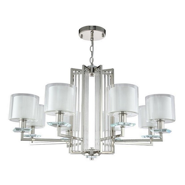Люстра подвесная CRYSTAL LUX NICOLAS Nicolas SP-PL8 Nickel/White