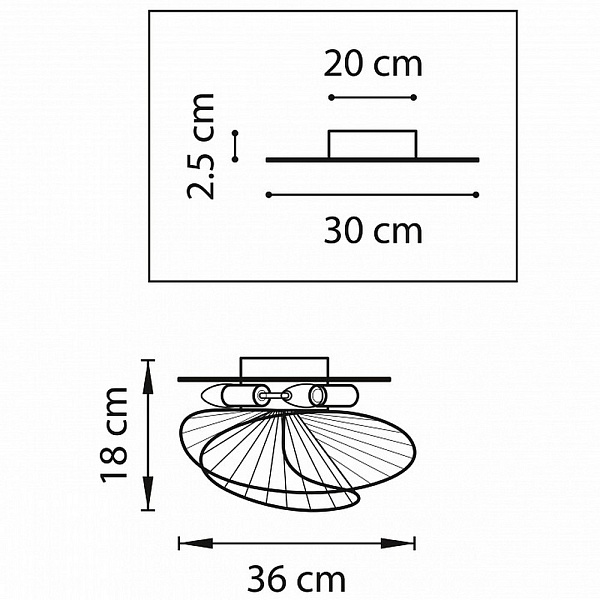 Люстра потолочная LIGHTSTAR ZETA 728133