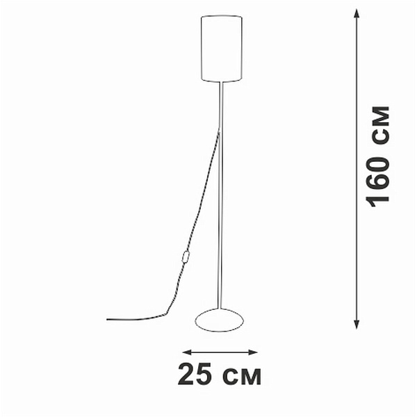 Торшер VITALUCE  V2840-0/1P