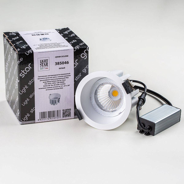 Светильник встраиваемый LIGHTSTAR CICLONE 385046