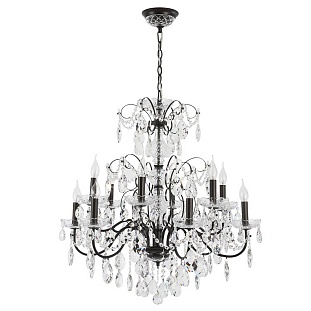 Люстра подвесная CRYSTAL LUX ODELIS SP12 BROWN