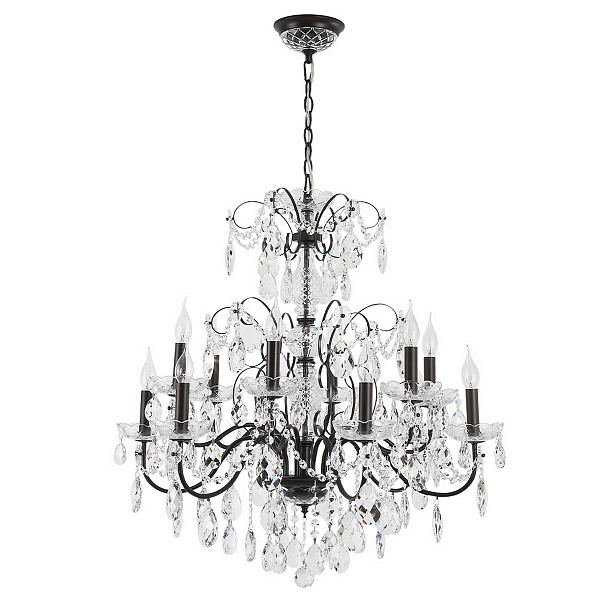 Люстра подвесная CRYSTAL LUX ODELIS SP12 BROWN